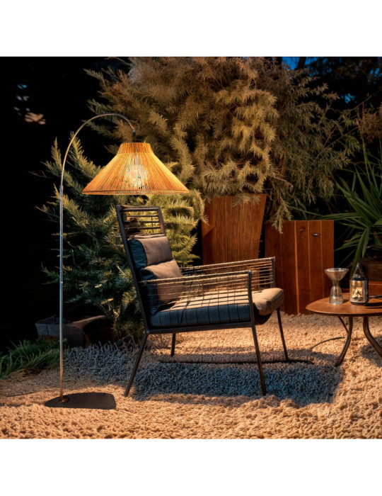 Lampadaire Extérieur Métal et Corde Montreal