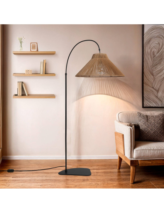 Lampadaire Extérieur Métal et Corde Montreal