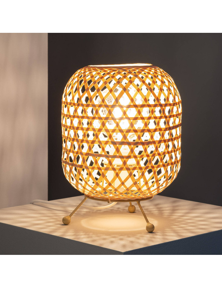 Lampe à Poser Rotin Chia