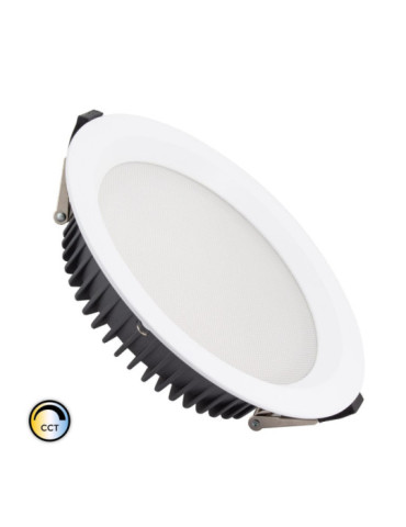 Downlight LED 40W Rond SAMSUNG Aero CCT 130 lm/W Microprismatique LIFUD Coupe Ø 200 mm