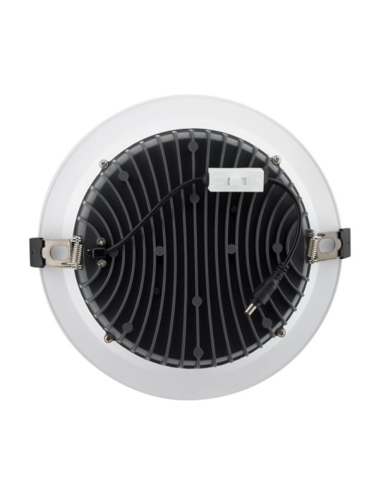 Downlight LED 40W Rond SAMSUNG Aero CCT 130 lm/W Microprismatique LIFUD Coupe Ø 200 mm