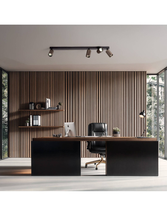 Plafonnier Aluminium Breixo 4 Spots