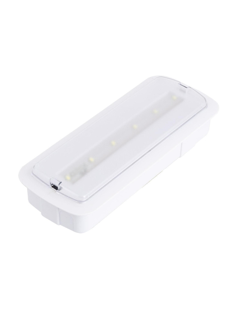 Balise de Secours LED Encastrable/En saillie 200lm Éclairage Permanent/Non Permanent coupe 246x84 mm Balise de Secours LED Encastrable/En saillie 200lm Éclairage Permanent/Non Permanent coupe 246x84 mm