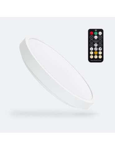 Plafonnier LED Rond 18W avec Détecteur de Mouvement Radar Ø300 mm