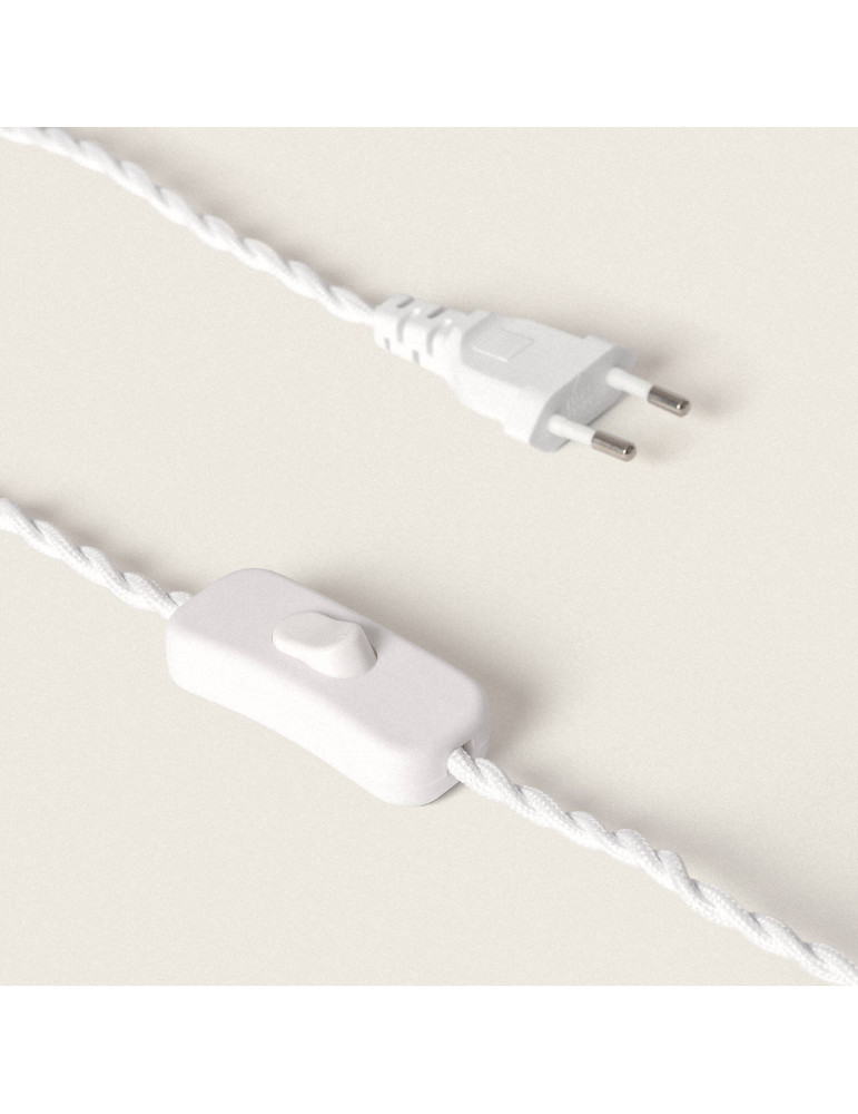 Lampe à Poser Bois et Textile Haakon