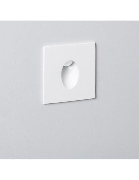 Balise LED Encastrable au Mur Carrée Blanche Adam