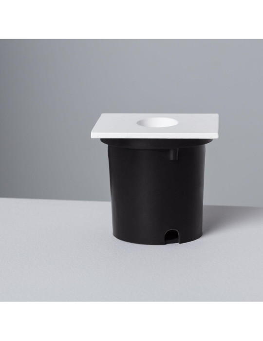 Balise LED Encastrable au Mur Carrée Blanche Adam