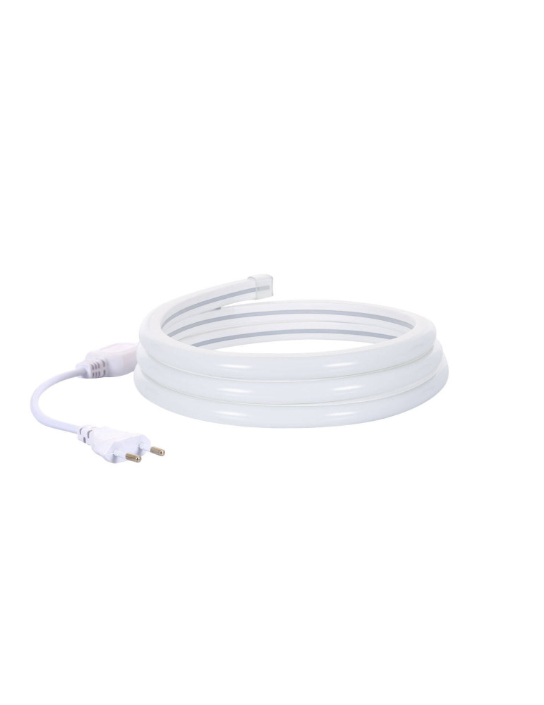 Bobine Gaine Néon LED Flexible Dimmable 7.5W/m 220V AC 120 LED/m 50m Semi-circulaire 180° Verte IP67 Coupe Tous les 100cm