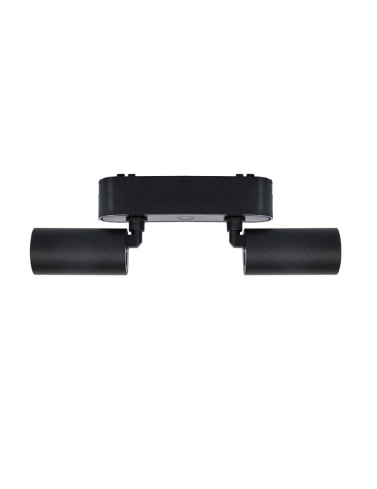 Spot LED sur Rail Magnétique 25mm Extra-Plat 10W Double 48V Noir