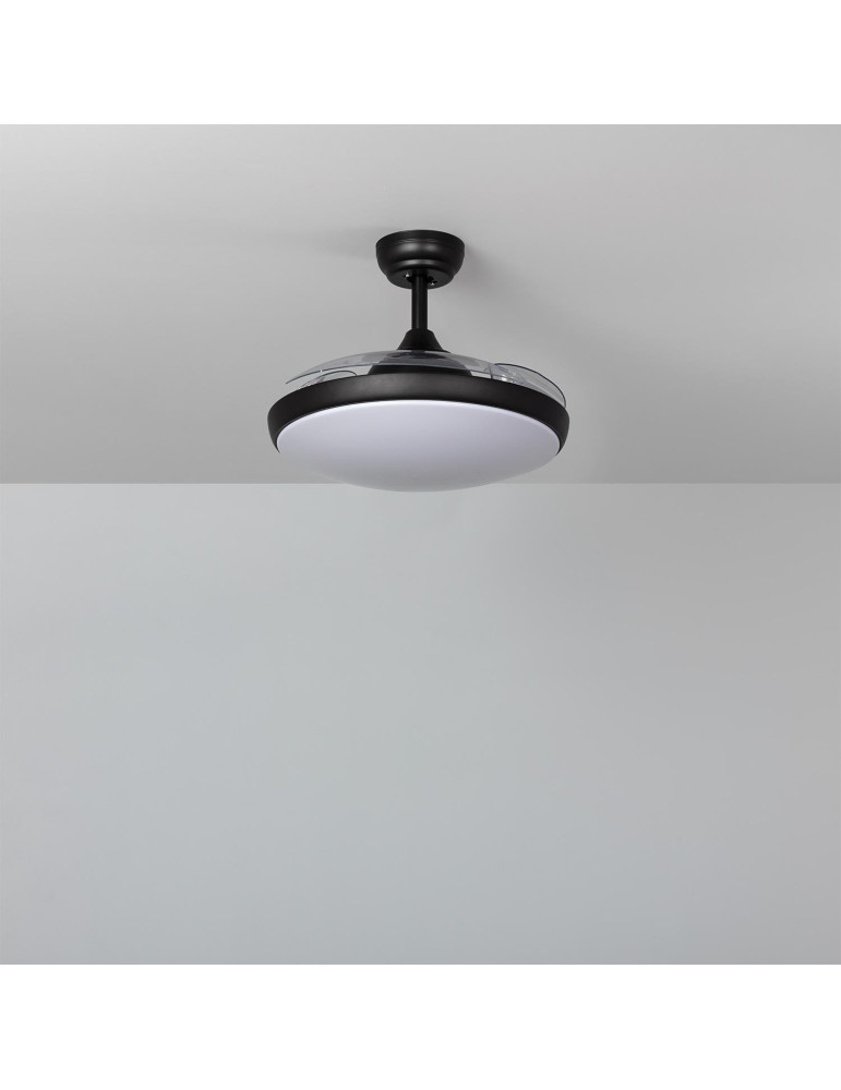 Ventilateur de Plafond Silencieux Kourak Noir 106cm Moteur DC