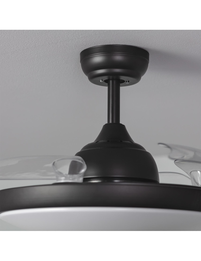 Ventilateur de Plafond Silencieux Kourak Noir 106cm Moteur DC