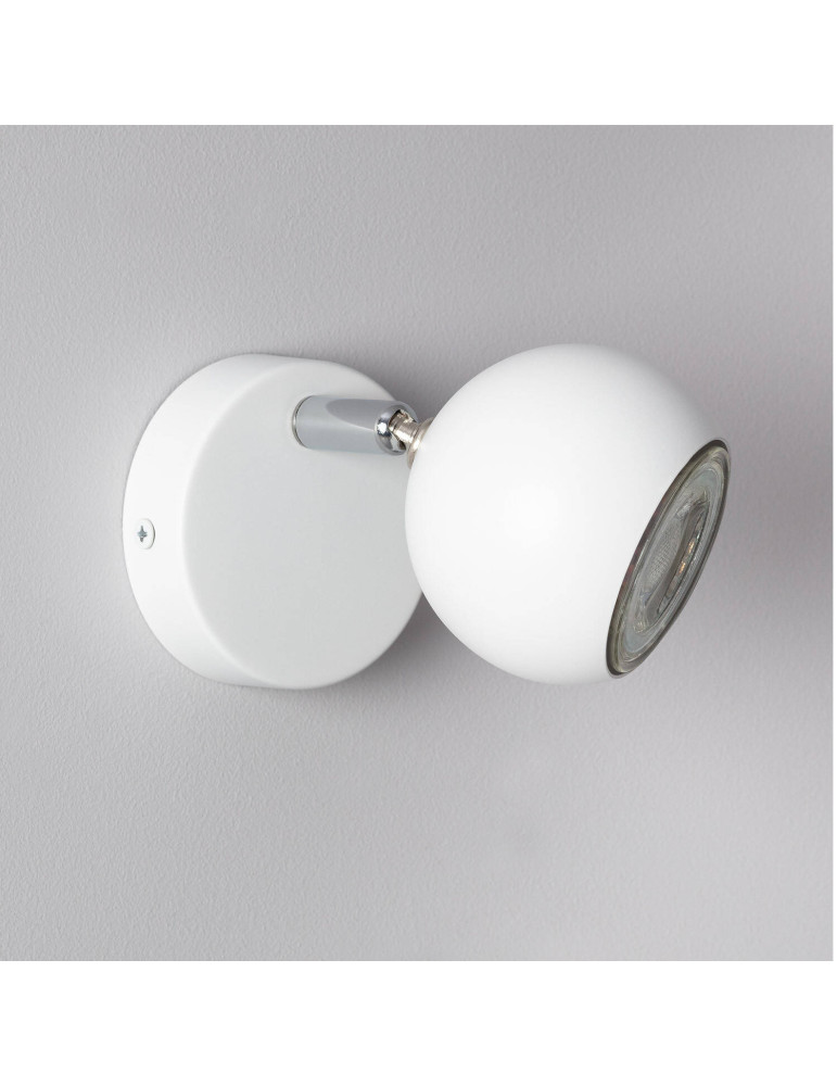 Applique Murale Orientable Aluminium Ates 1 Spot Blanc