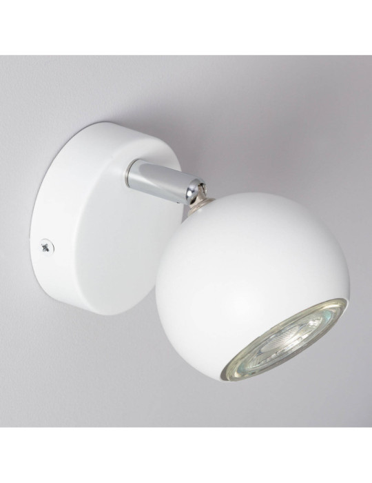 Applique Murale Orientable Aluminium Ates 1 Spot Blanc