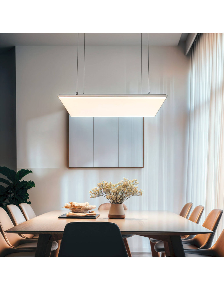 Panneau LED 60x60 cm 40W 4000lm LIFUD + Kit de Suspension