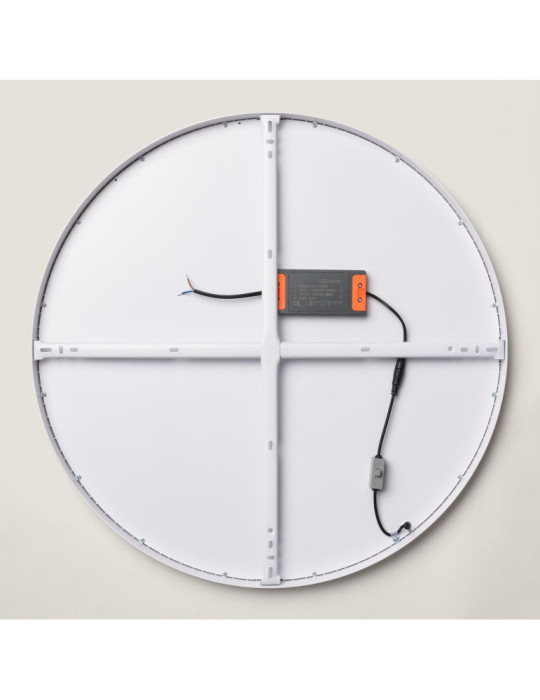 Plafonnier LED Rond 48W Extra-Plat CCT Sélectionnable Ø600 mm