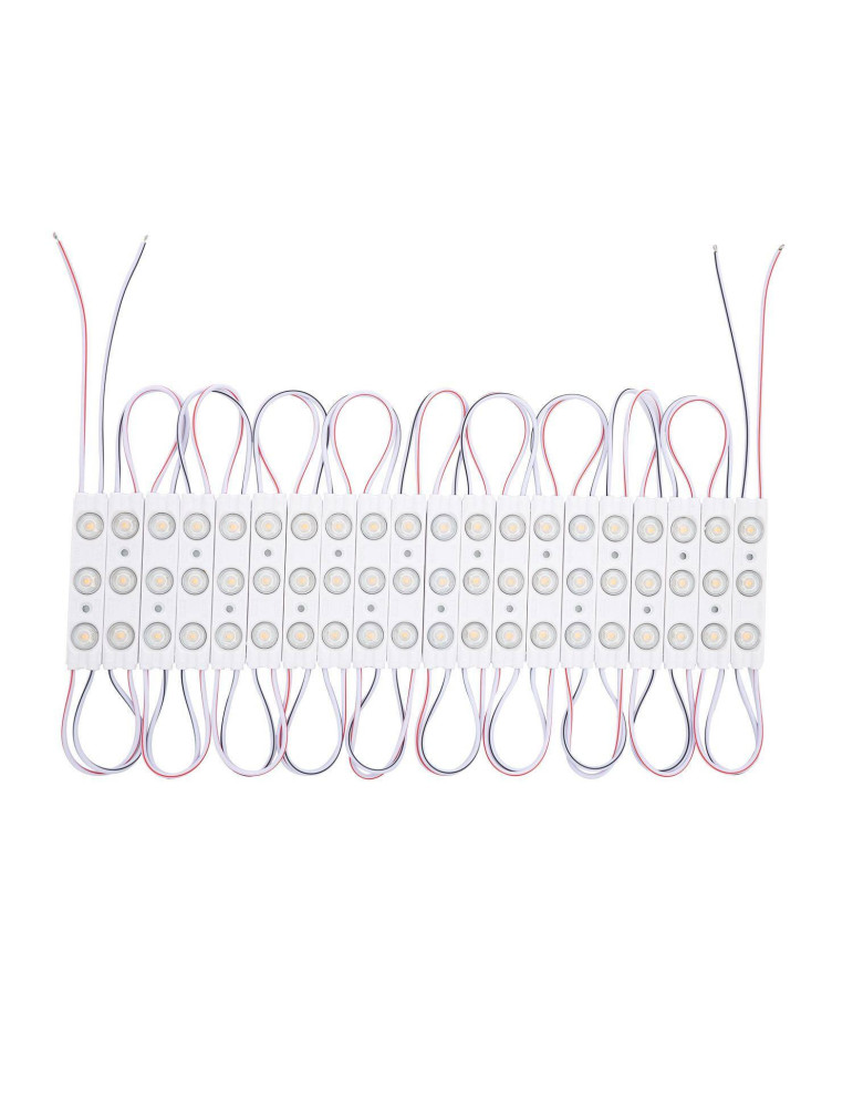 Module LED 20 Pièces 22W IP65 24V DC pour Enseignes Publicitaires 2.5m