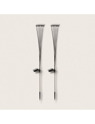 Pack de 2 Piquets LED Solaires Extérieur LightningBug