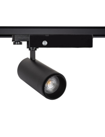 Spot LED sur Rail Triphasé 30W Dimmable Wolf Multiangle 15-60º Noir