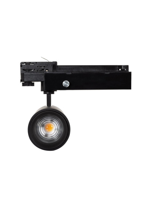 Spot LED sur Rail Triphasé 30W Dimmable Wolf Multiangle 15-60º Noir