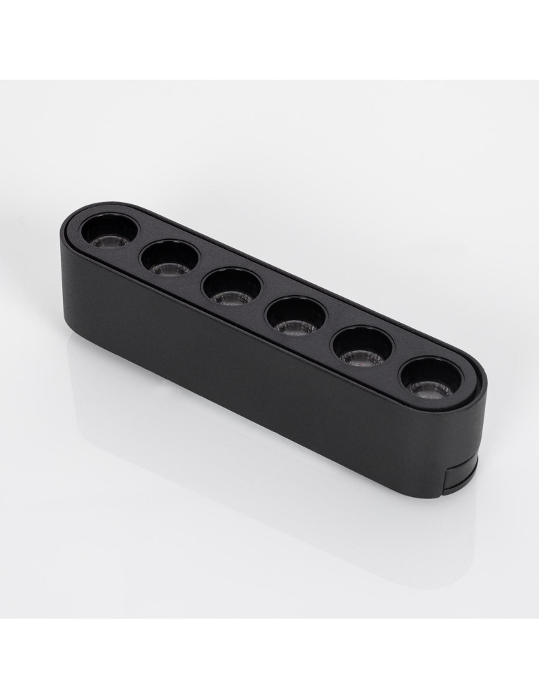 Spot Linéaire LED sur Rail Magnétique 25mm Extra-Plat 6W 48V Noir Optic 120mm