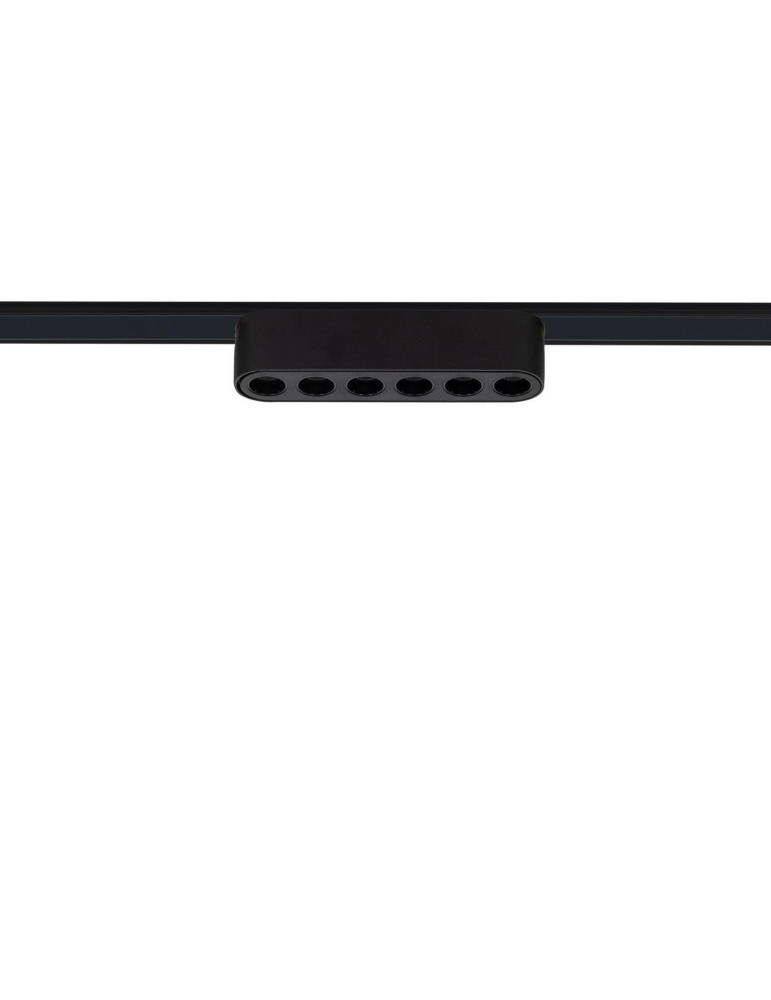 Spot Linéaire LED sur Rail Magnétique 25mm Extra-Plat 6W 48V Noir Optic 120mm