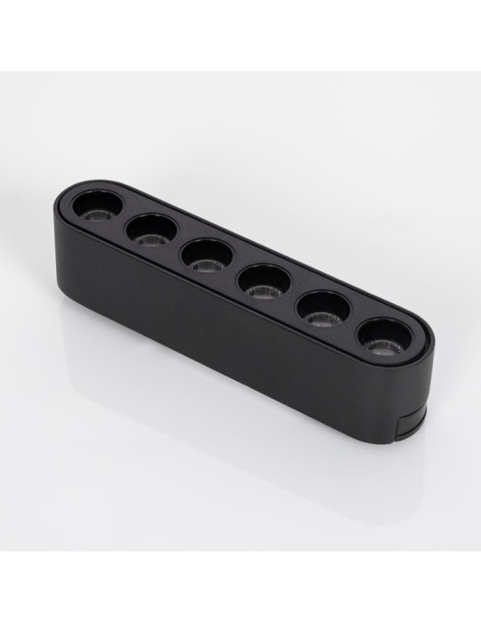 Spot Linéaire LED sur Rail Magnétique 25mm Extra-Plat 6W 48V Noir Optic 120mm