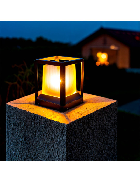 Balise Extérieure E27 Aluminium 21cm Kubon