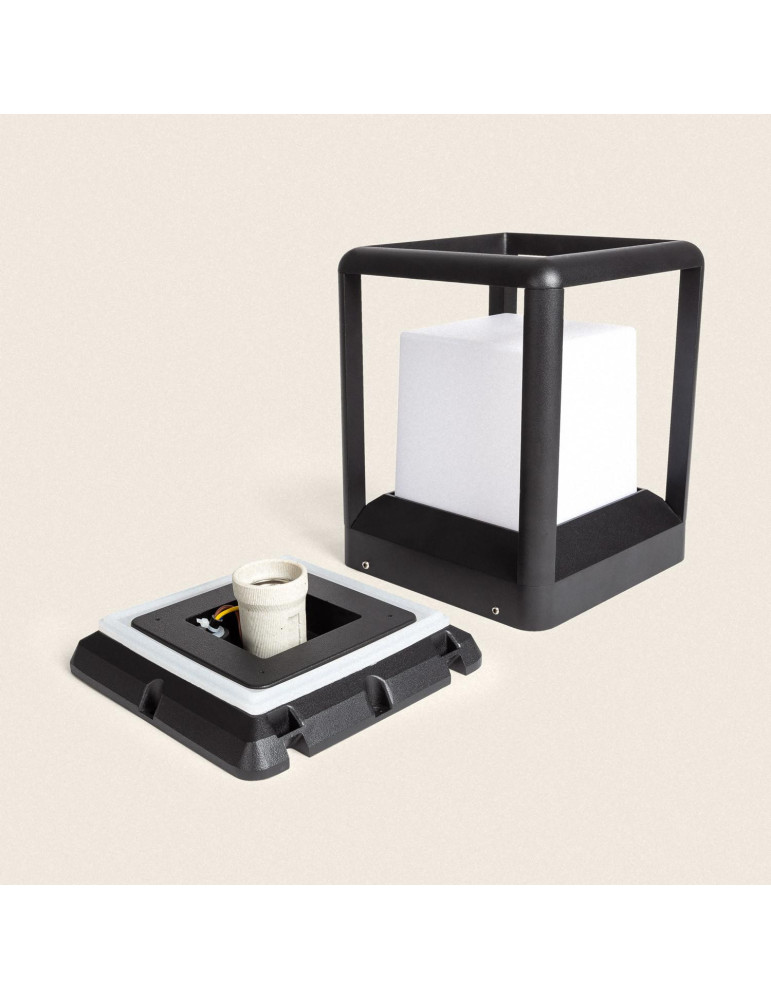 Balise Extérieure E27 Aluminium 21cm Kubon