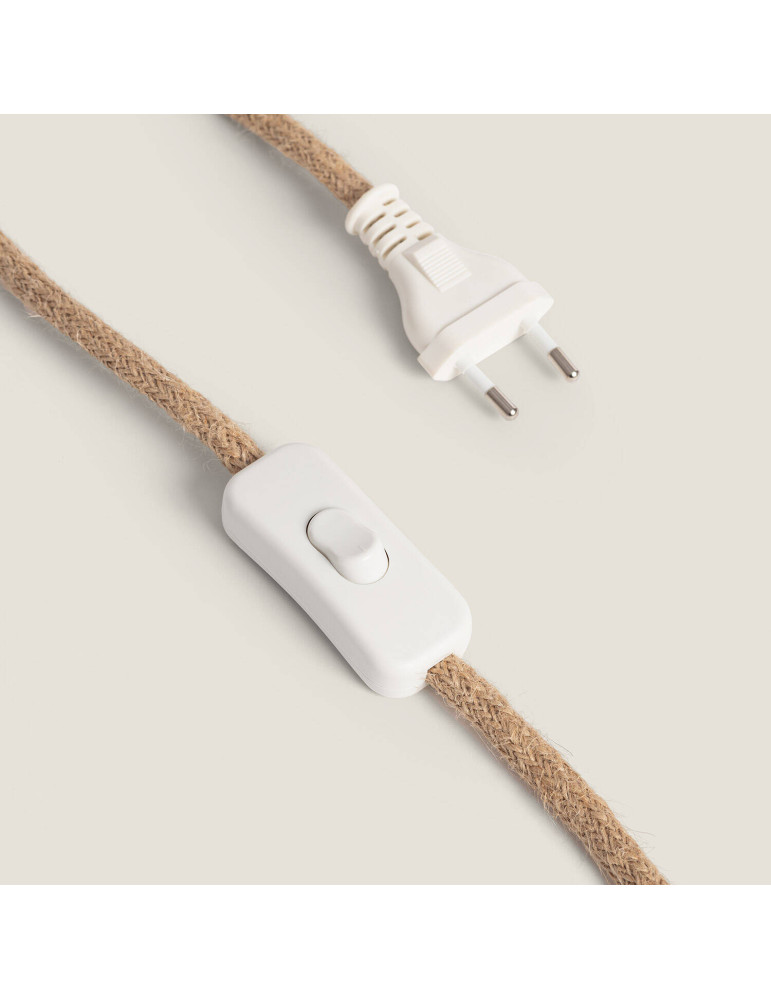 Lampe à Poser Céramique et Lin Ginger