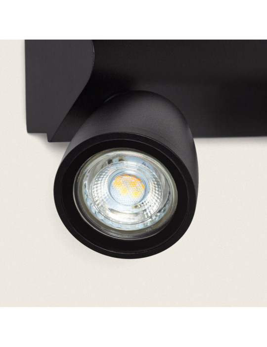 Applique Murale Extérieure LED Aluminium Abel Large Deux Spots