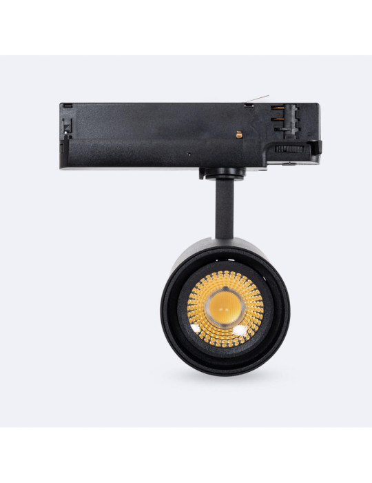 Spot LED sur Rail Triphasé 30W Fasano Dimmable CCT Noir