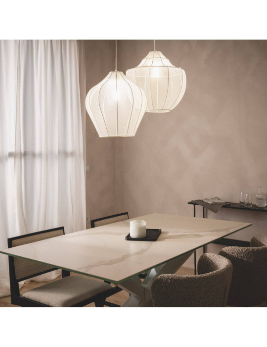 Suspension Métal et Tissu Ø400 mm Yara