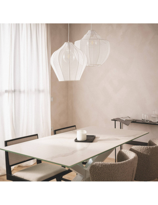 Suspension Métal et Tissu Ø400 mm Yara