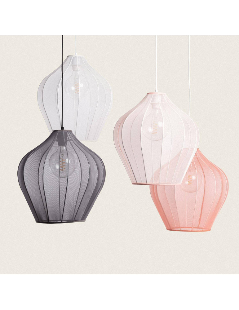 Suspension Métal et Tissu Ø400 mm Yara