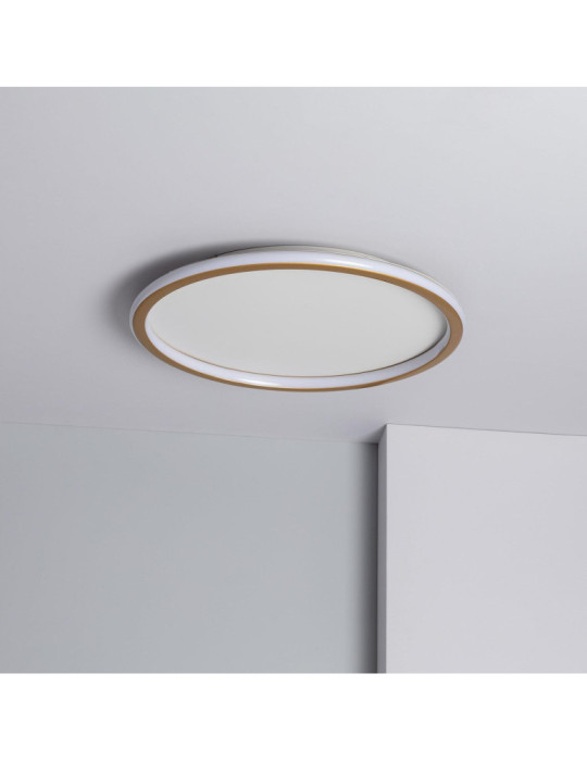 Plafonnier LED Rond Métal CCT Sélectionnable Allharo 36W Ø500 mm