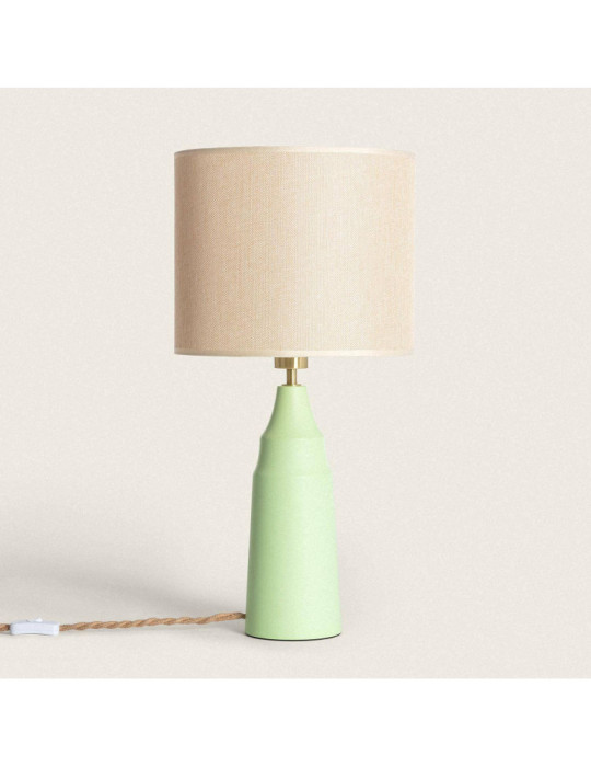 Lampe à poser Métal et Textile Muka