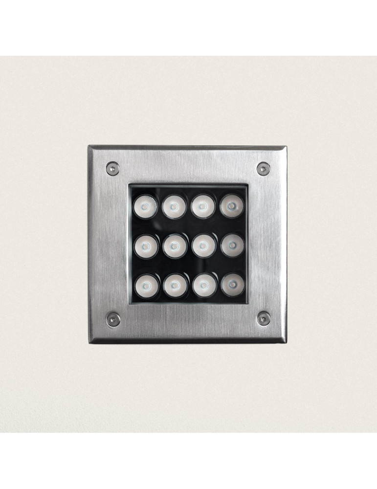 Balise Extérieure LED Encastrable au Sol Carrée Utopia 12 W