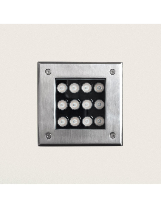 Balise Extérieure LED Encastrable au Sol Carrée Utopia 12 W