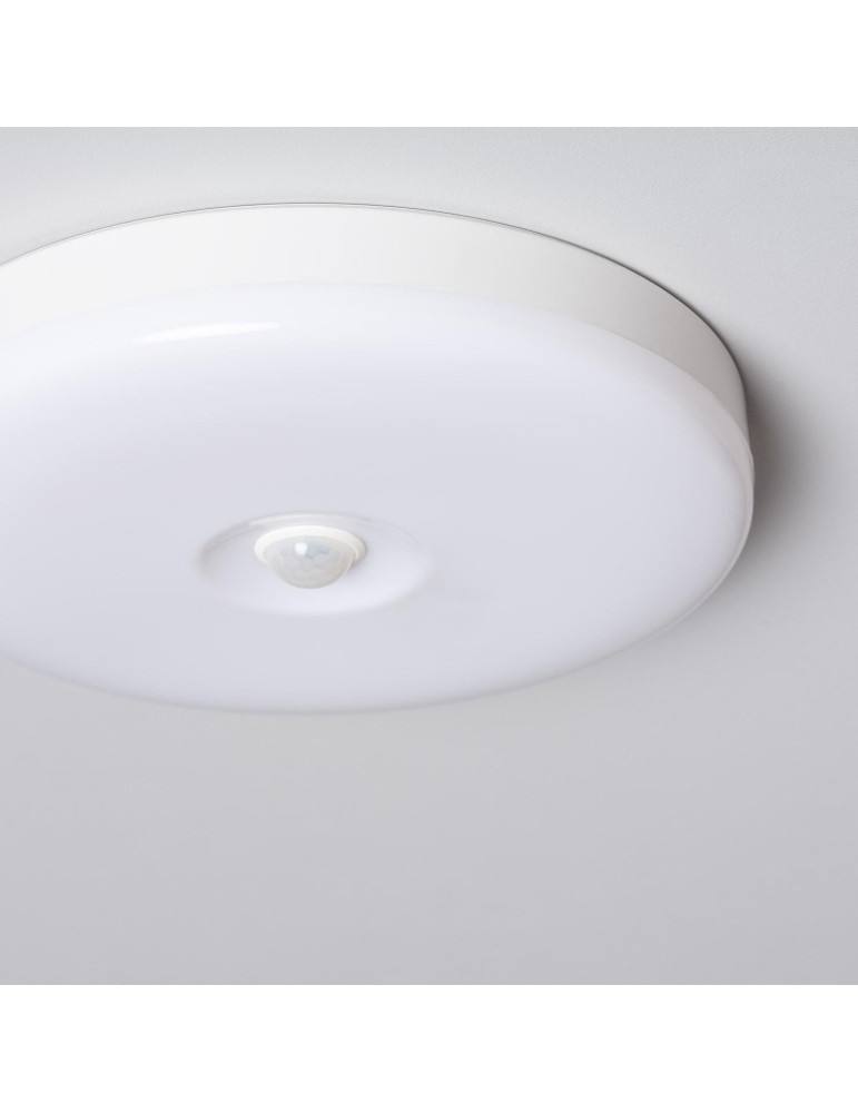 Plafonnier LED 12W Ø216 mm No Flicker avec Détecteur de Présence PIR et Crépusculaire
