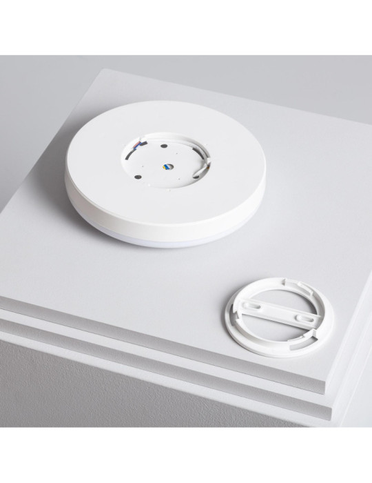 Plafonnier LED 12W Ø216 mm No Flicker avec Détecteur de Présence PIR et Crépusculaire