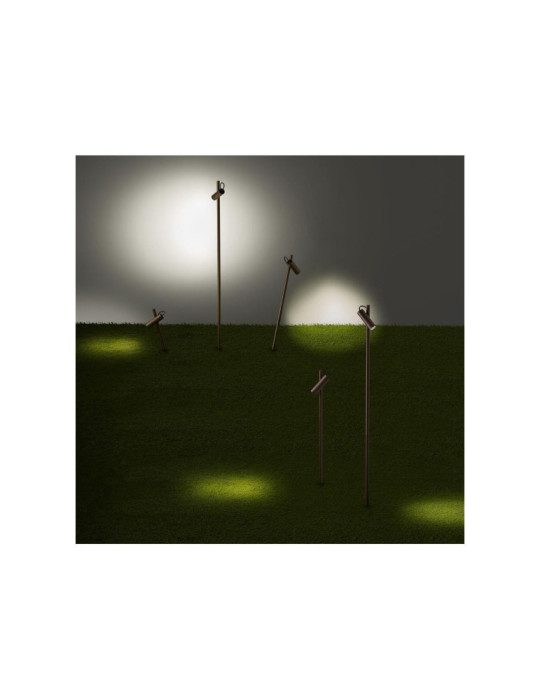 Balise LED Extérieure 6.4W en Saillie sur Pied 120cm avec Piquet Juncus LEDS-C4 10-E013-J6-CL