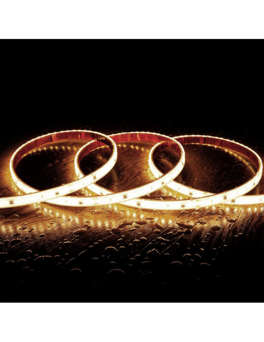 Ruban LED Dimmable Auto-redressement 220V SMD2835 Silicone FLEX 120 LED/m IP67 High Lumen Largeur 12mm Coupe 10 cm sur Mesure