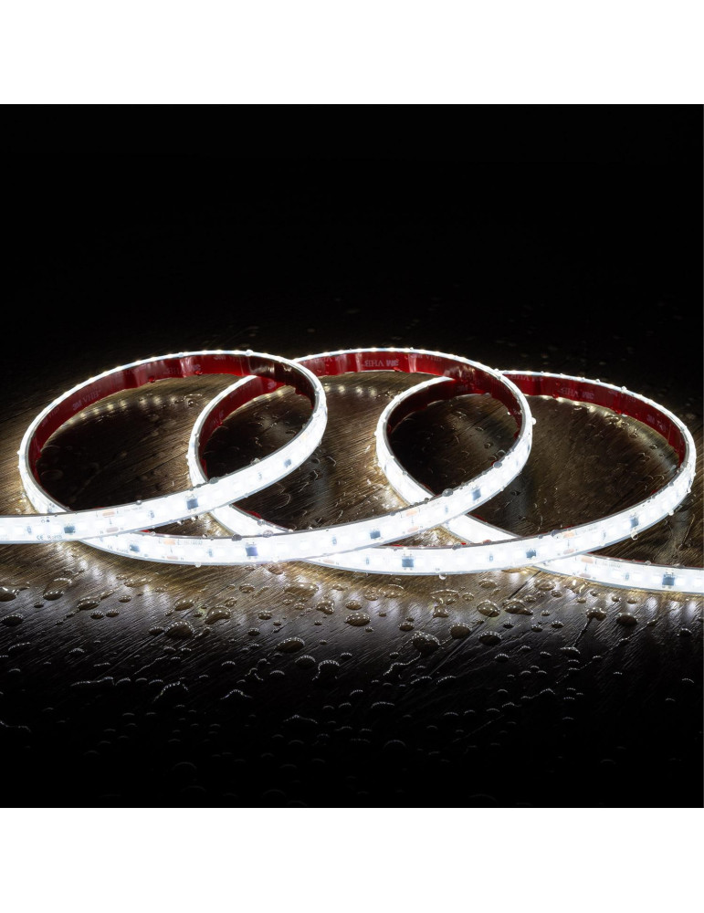 Ruban LED Dimmable Auto-redressement 220V SMD2835 Silicone FLEX 120 LED/m IP67 High Lumen Largeur 12mm Coupe 10 cm sur Mesure