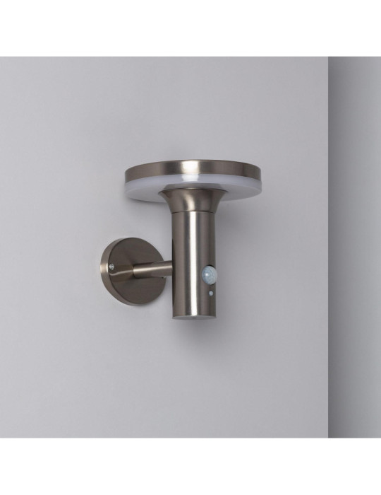 Applique Murale LED Extérieure Solaire Inox Helios avec Détecteur de Présence PIR Applique Murale LED Extérieure Solaire Inox Helios avec Détecteur de Présence PIR