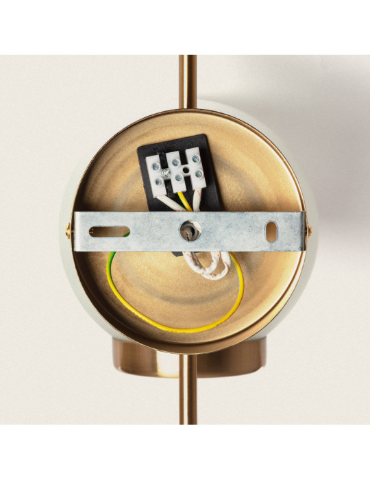 Lampe Murale Extérieur en Métal et Verre Rafha