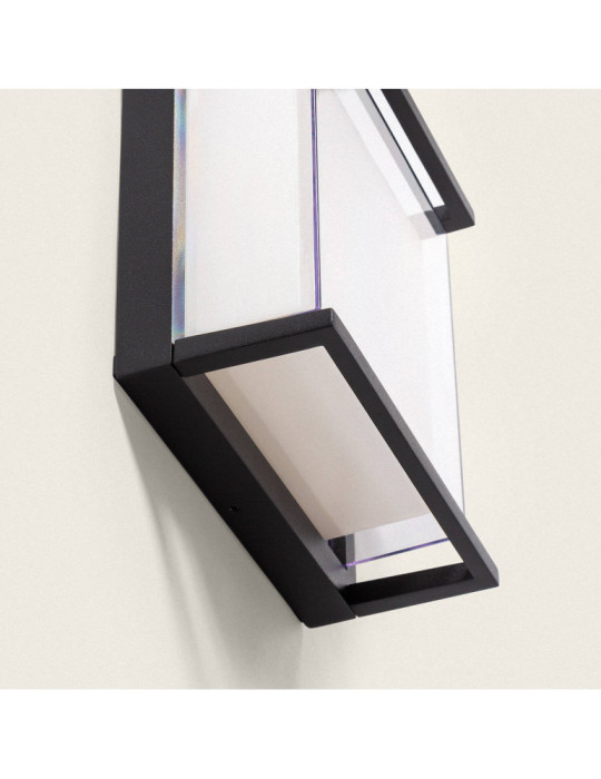 Applique Murale Extérieure LED 18W Éclairage Carré Noire Rale