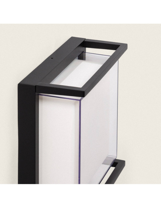 Applique Murale Extérieure LED 18W Éclairage Carré Noire Rale