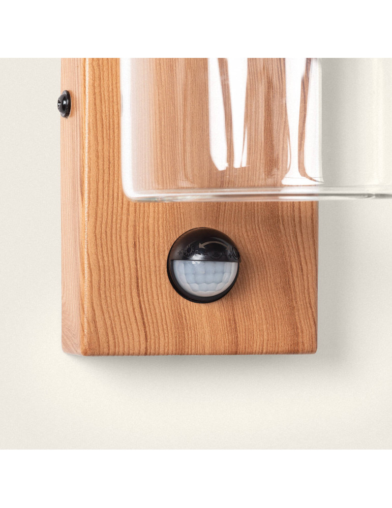 Applique Murale Extérieure Acier Inoxydable et Verre avec Détecteur de Mouvement Isoba