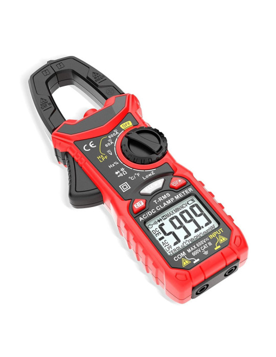 Pince Ampèremétrique Numérique 600V AC/DC 600A AC Pince Ø 36mm