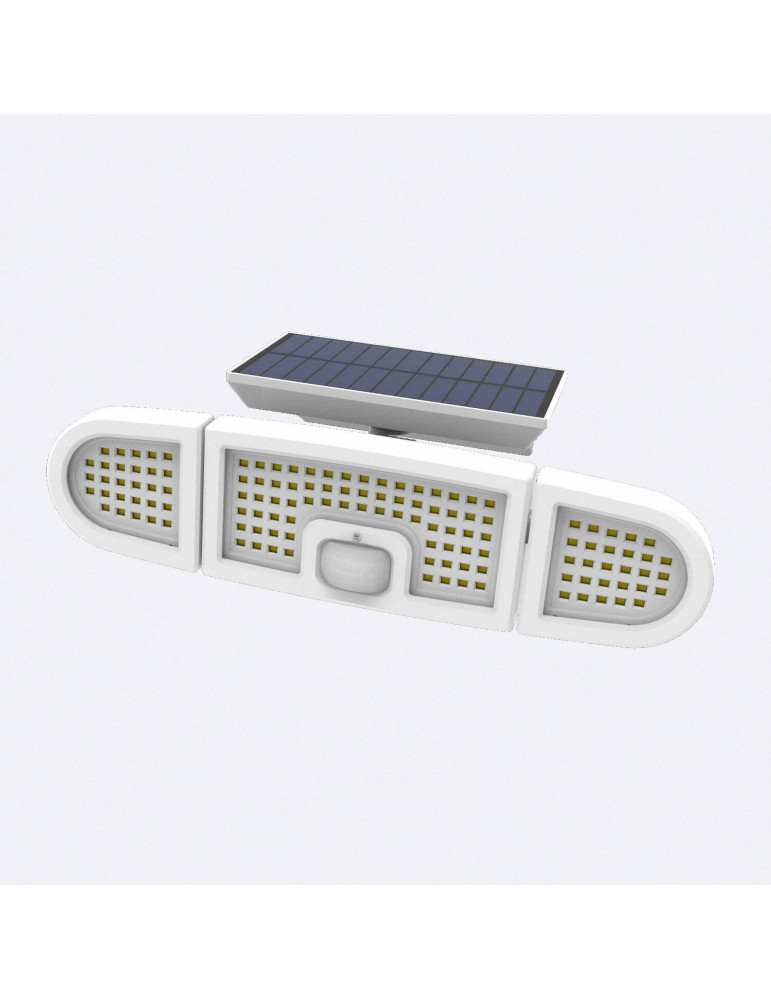 Projecteur Solaire LED IP 7W avec Détecteur de Mouvement PIR et Détecteur Crépusculaire